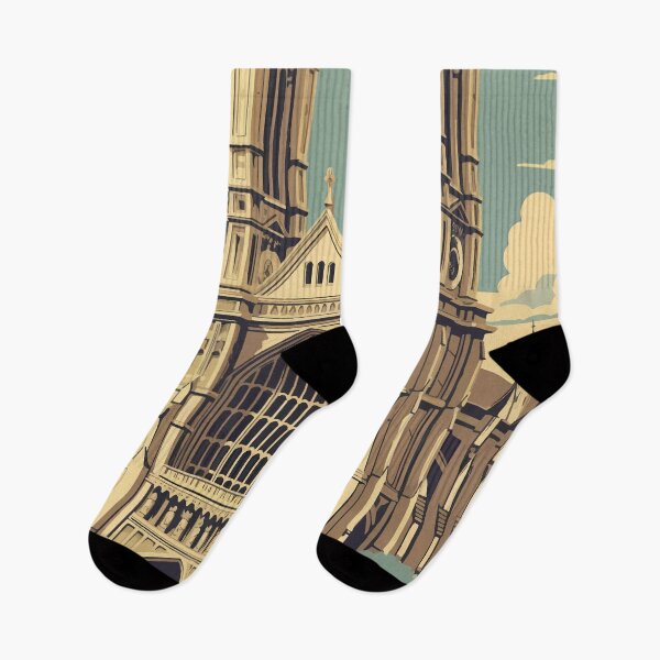 Item preview, Westminster Abbey England Travel Art Vintage designed and sold by KrisSidDesigns.