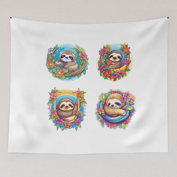 Item preview, Cool Sloths Chilling on Hammocks designed and sold by AdiRemba.