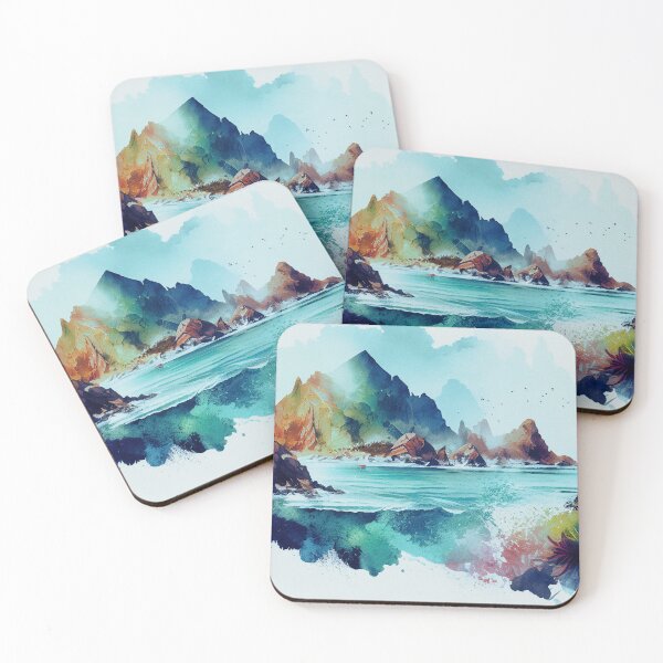 Item preview, Watercolor Mountain Cove designed and sold by ChiweenieHobbit.