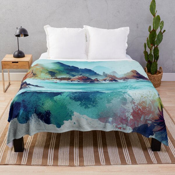 Item preview, Watercolor Mountain Cove designed and sold by ChiweenieHobbit.