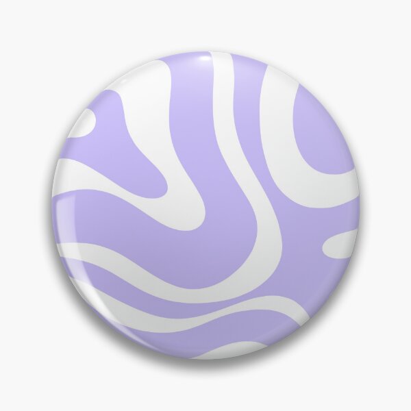 Item preview, Retro Modern Liquid Swirl Abstract Pattern Square in Light Purple and White designed and sold by kierkegaard.