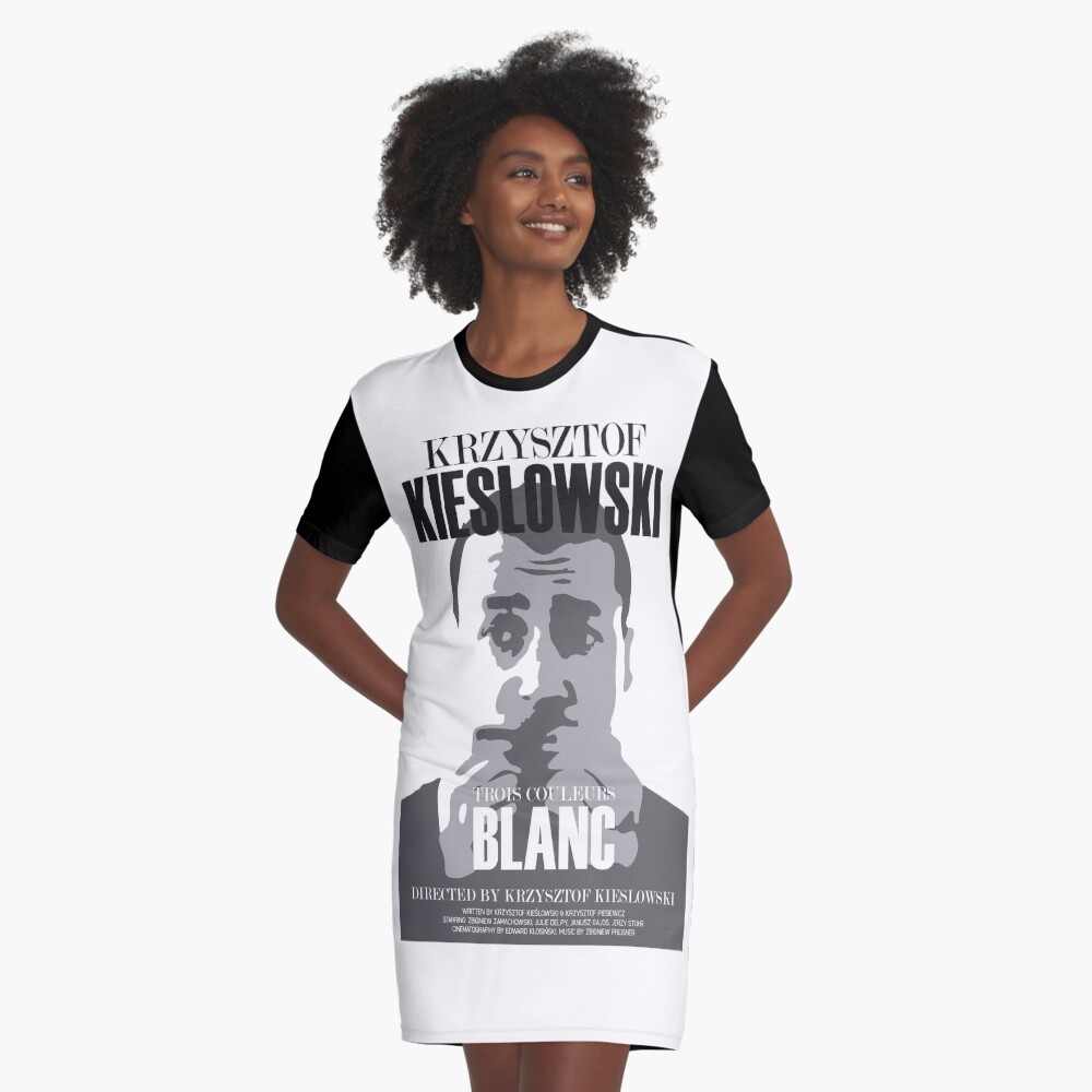 white graphic t shirt dress