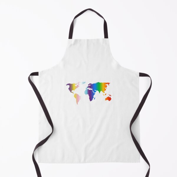 Item preview, Rainbow world map - inclusive progress pride flag colors designed and sold by Inspirationmotivation.