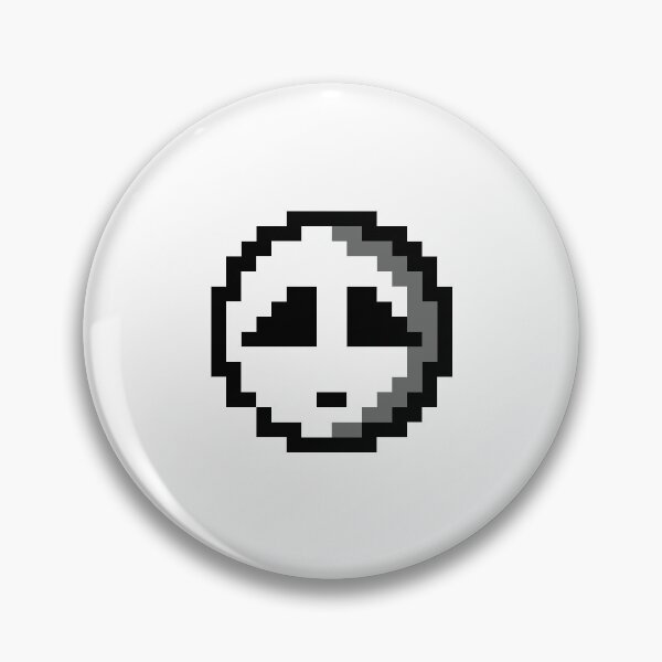 Item preview, 8 Bit Sad Ghost Round  designed and sold by PixelArtOne.