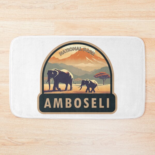 Item preview, Amboseli National Park Kenya Travel Art designed and sold by KrisSidDesigns.
