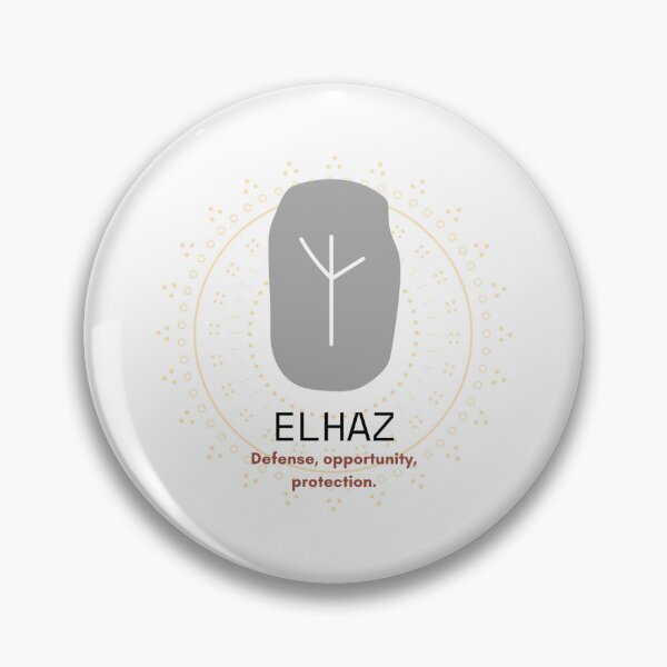 Item preview, Elhaz - The Protection Rune designed and sold by WrenCemetery.