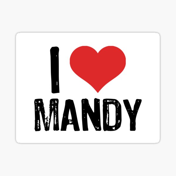 Item preview, I Love Mandy designed and sold by The "I Love Everything" Shop.