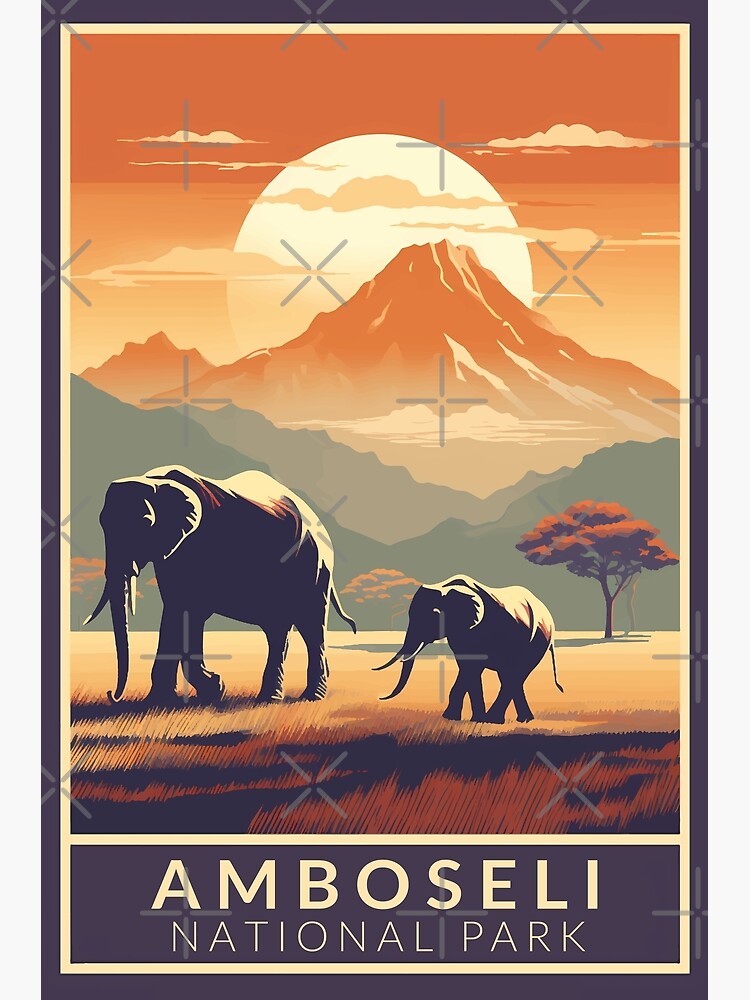 Poster for Sale mit Redbubble | KrisSidDesigns Reisekunst Kenia Vintage\