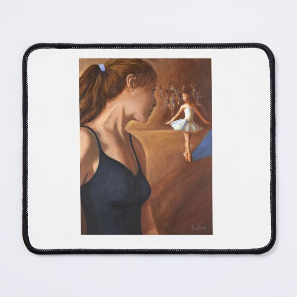 Item preview, Dancer woman girl watching other dancers designed and sold by Fantasyart123.