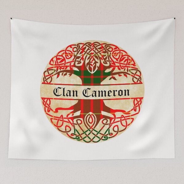 Item preview, Cameron Tree of Life Clan Scottish Surname tartan designed and sold by BagTown Clans.