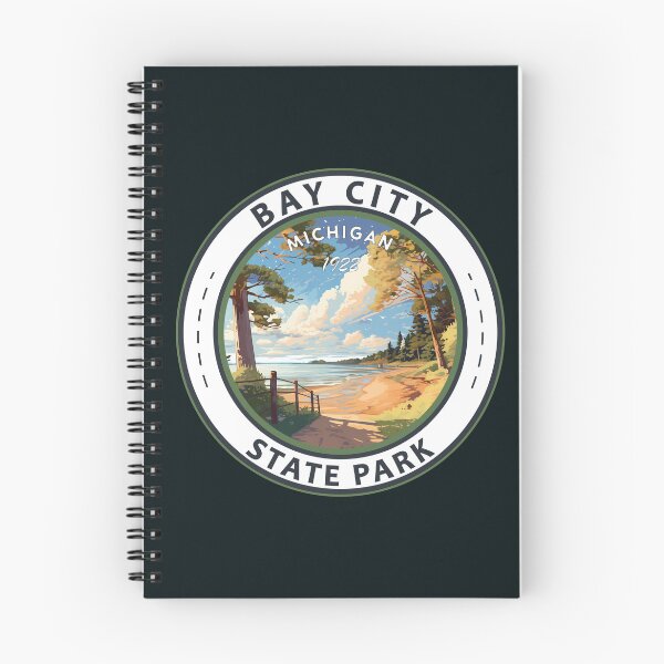 Item preview, Bay City State Park Michigan Badge designed and sold by KrisSidDesigns.