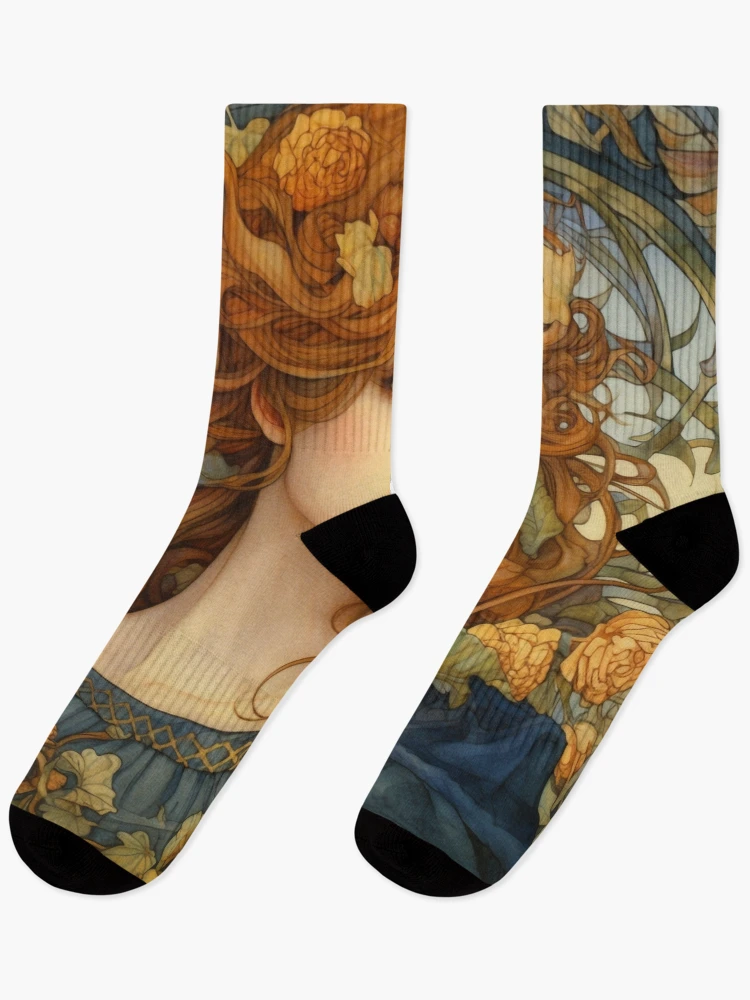 Thumbnail 1 of 5, Socks, Beautiful Spring designed and sold by designsaurusrex.