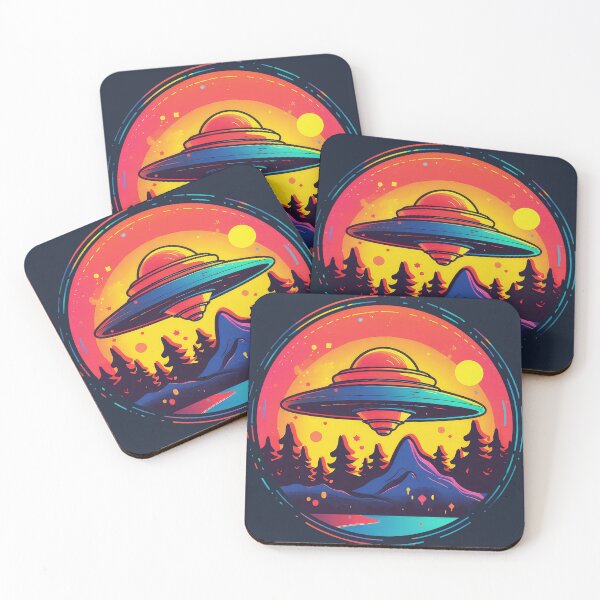 Item preview, Fun and Colorful Alien UFO Encounter designed and sold by Mythic-Dream.