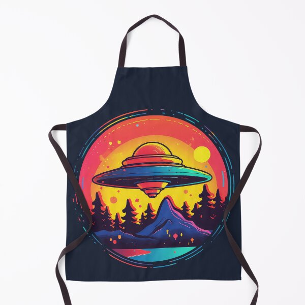 Item preview, Fun and Colorful Alien UFO Encounter designed and sold by Mythic-Dream.