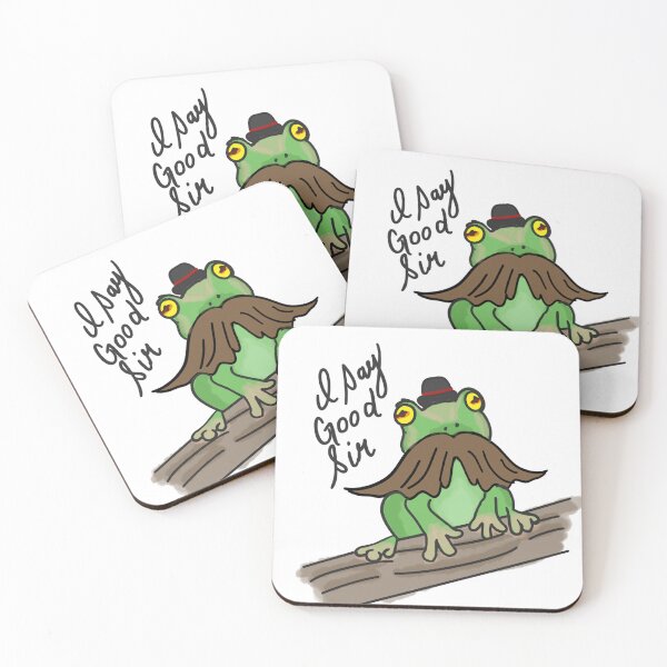 Item preview, Mr. Frog, the Mustachioed Gentleman  designed and sold by Itsmrspockets.