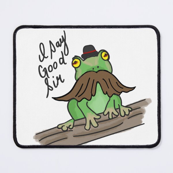 Item preview, Mr. Frog, the Mustachioed Gentleman  designed and sold by Itsmrspockets.