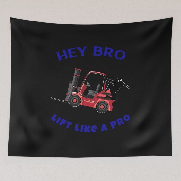 Item preview, Forklift Ninja Hey Bro Lift Like a Pro RB designed and sold by TeamsterLife.