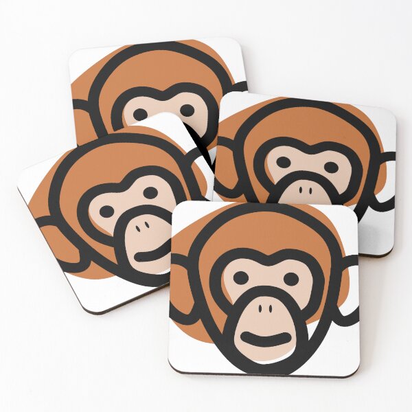 Item preview, Monkey Face Boho Style Minimilistic designed and sold by potatocutts.