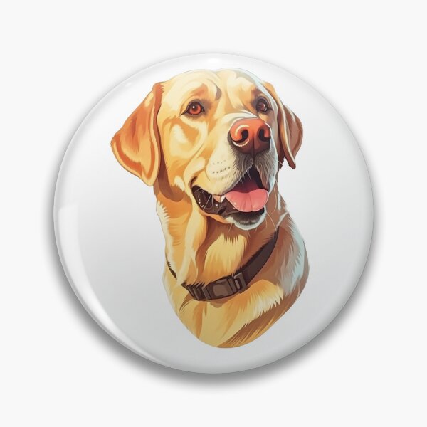 Item preview, Yellow Labrador Retriever Cute Cartoon Dog Pet Portrait Illustration designed and sold by Calypso Pixels.