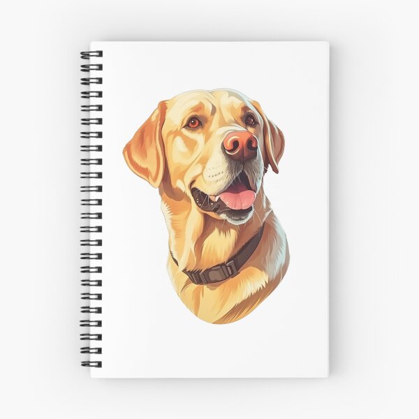 Item preview, Yellow Labrador Retriever Cute Cartoon Dog Pet Portrait Illustration designed and sold by Calypso Pixels.