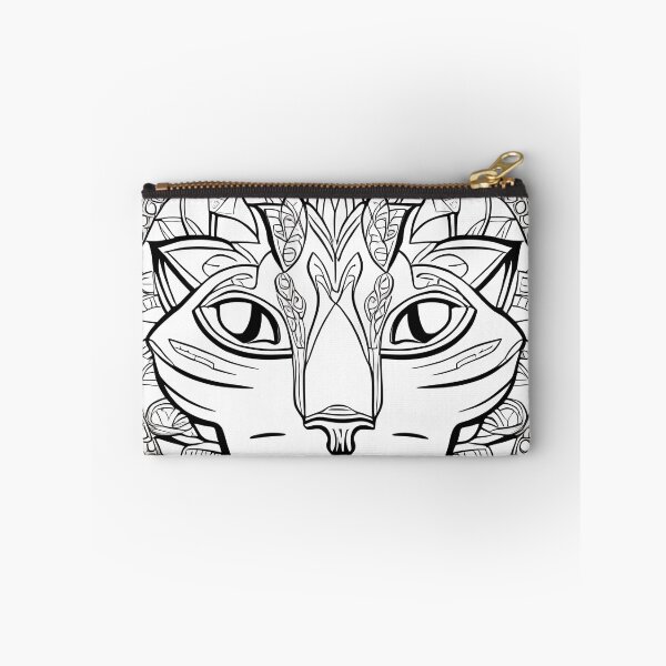 Item preview, Cat mandala coloring book page for meditation, relax, mindfulness designed and sold by UlfrGutheitrir.