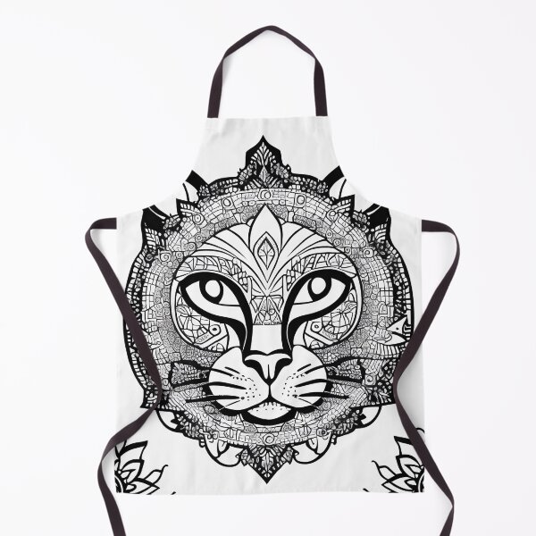 Item preview, Cat mandala coloring book page for meditation, relax, mindfulness designed and sold by UlfrGutheitrir.