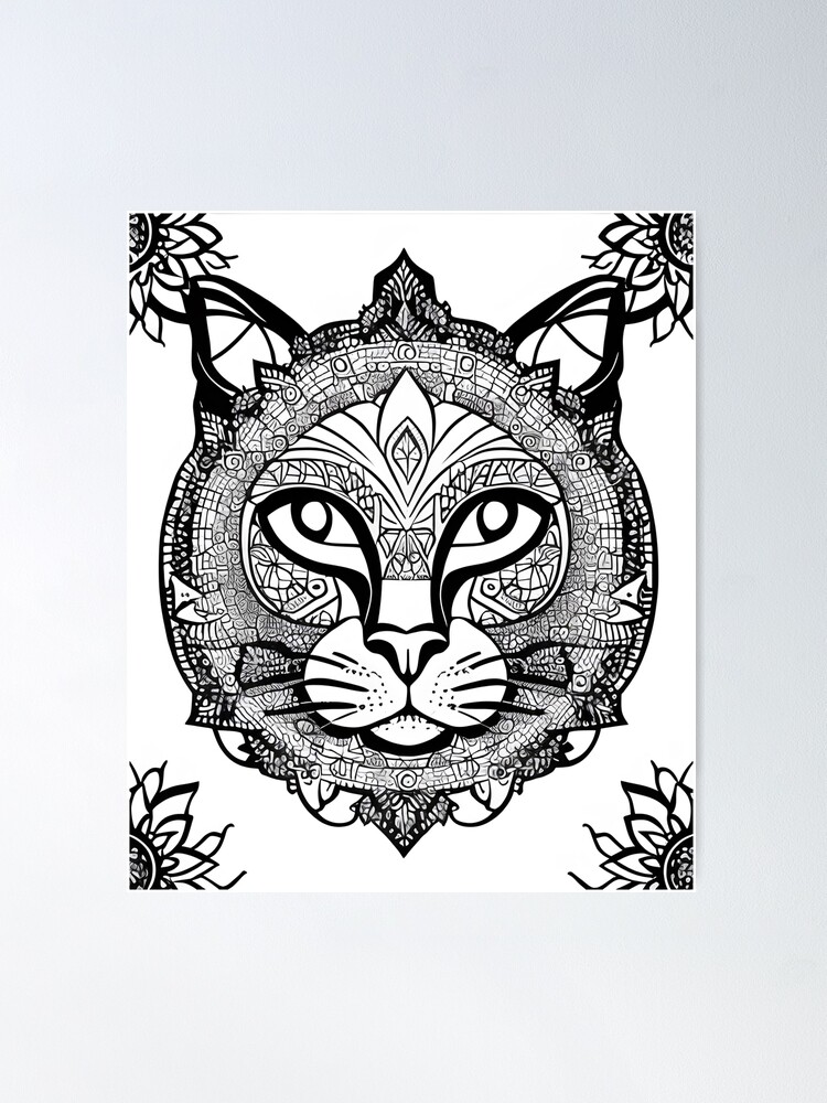 Large Print Cat Coloring Book for Adults: Relaxation, Stress Relief and Mindfullness for Cat Lovers