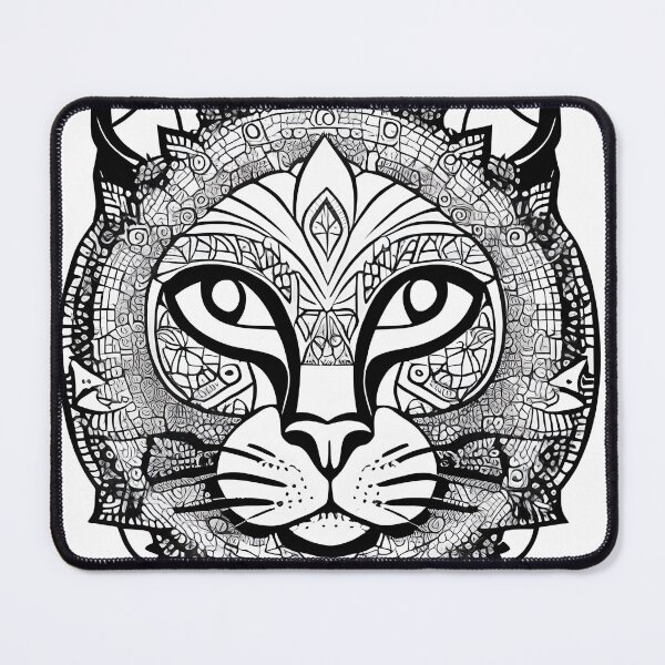 Item preview, Cat mandala coloring book page for meditation, relax, mindfulness designed and sold by UlfrGutheitrir.