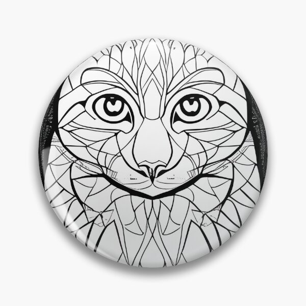 Item preview, Cat mandala coloring book page for meditation, relax, mindfulness designed and sold by UlfrGutheitrir.