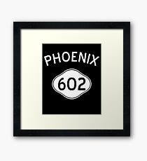 Phoenix 602 Arizona Vintage Area Code Framed Print