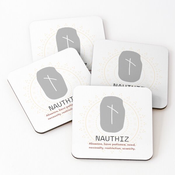 Item preview, Nauthiz - The Need Rune designed and sold by WrenCemetery.