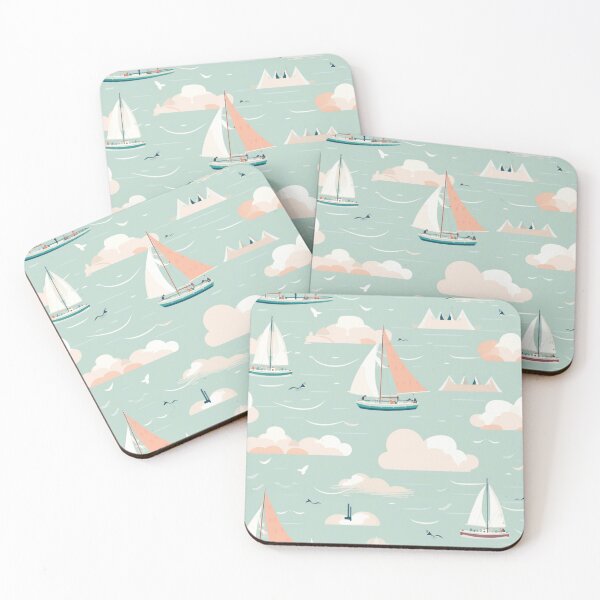 Item preview, A Sailboat Pattern designed and sold by StudioRedKoala.
