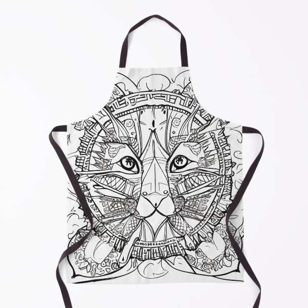 Item preview, Cat mandala coloring book page for meditation, relax, mindfulness designed and sold by UlfrGutheitrir.