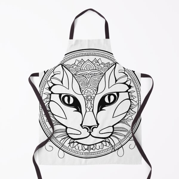 Item preview, Cat mandala coloring book page for meditation, relax, mindfulness designed and sold by UlfrGutheitrir.