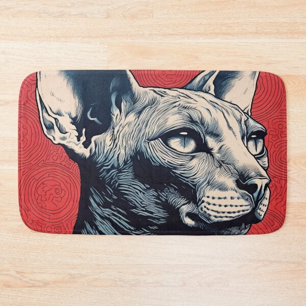 Item preview, Vintage Sphynx Cat Tattoo - Cool and Sassy Hairless Feline Essential designed and sold by TortoPlusa.