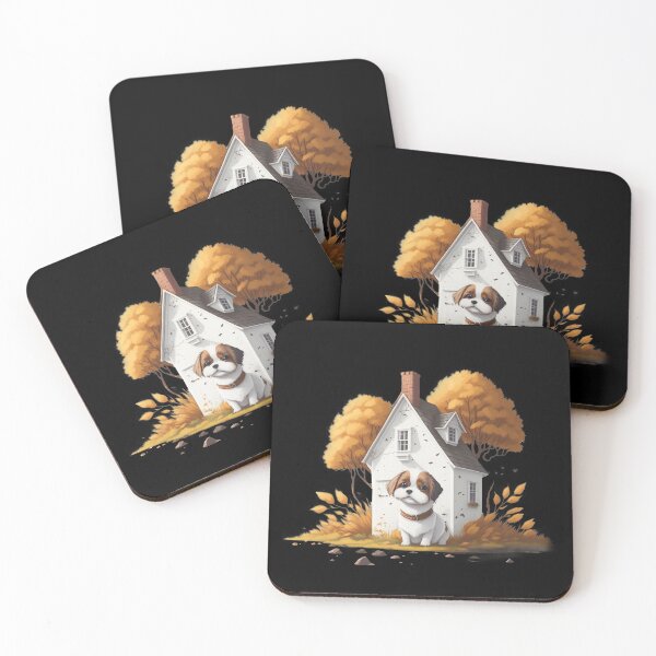 Item preview, Autumn Woofs: Cute Dog in a Cozy Atmosphere designed and sold by hudaG.