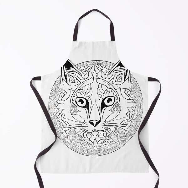 Item preview, Cat mandala coloring book page for meditation, relax, mindfulness designed and sold by UlfrGutheitrir.