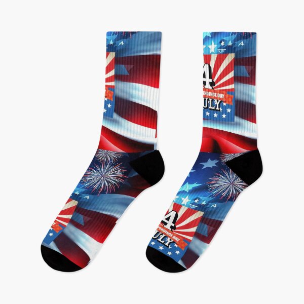 Item preview, 4th of July Independence Day flag of the United States of America fireworks designed and sold by JaroDesign2023.