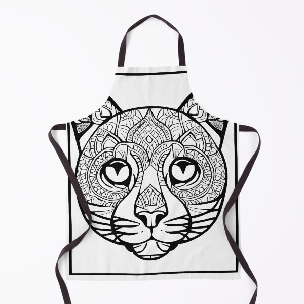 Item preview, Cat mandala coloring book page for meditation, relax, mindfulness designed and sold by UlfrGutheitrir.