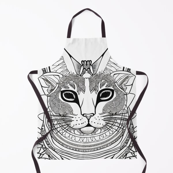 Item preview, Cat mandala coloring book page for meditation, relax, mindfulness designed and sold by UlfrGutheitrir.