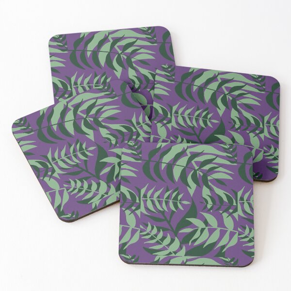 Item preview, tropical leaves purple designed and sold by katelynroseart1.