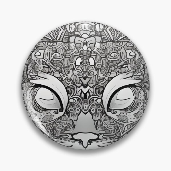 Item preview, Cat mandala coloring book page for meditation, relax, mindfulness designed and sold by UlfrGutheitrir.
