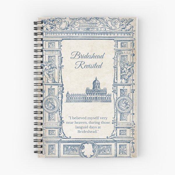 Item preview, Brideshead Revisted Heaven Quote Book Cover in Blue designed and sold by Roaming  the Greenwood.
