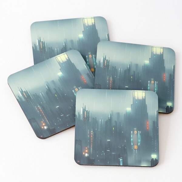 Item preview, The misty city of the future designed and sold by brandway.