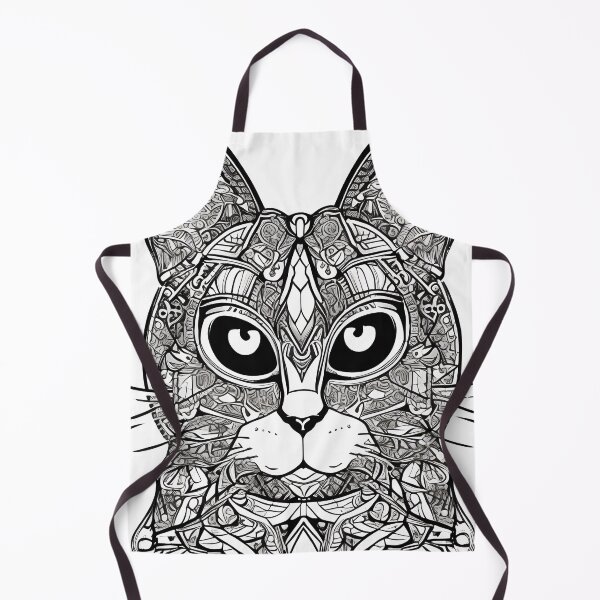 Item preview, Cat mandala coloring book page for meditation, relax, mindfulness designed and sold by UlfrGutheitrir.