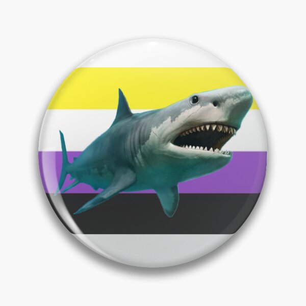 Artikelvorschau, Nicht-binärer Stolz-Megalodon-Hai entworfen und verkauft von T-Forty.