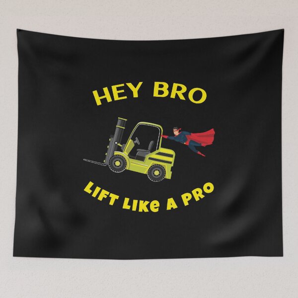 Item preview, Forklift Superhero Hey Bro Lift Like a Pro YY designed and sold by TeamsterLife.