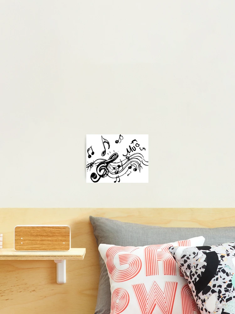 Thumbnail 2 of 3, Photographic Print, Musical notes designed and sold by RipaDesign.