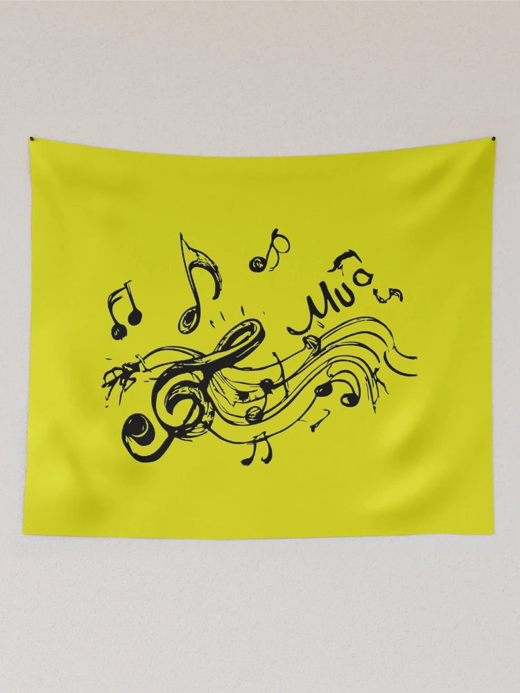 Thumbnail 2 of 3, Tapestry, Musical notes designed and sold by RipaDesign.