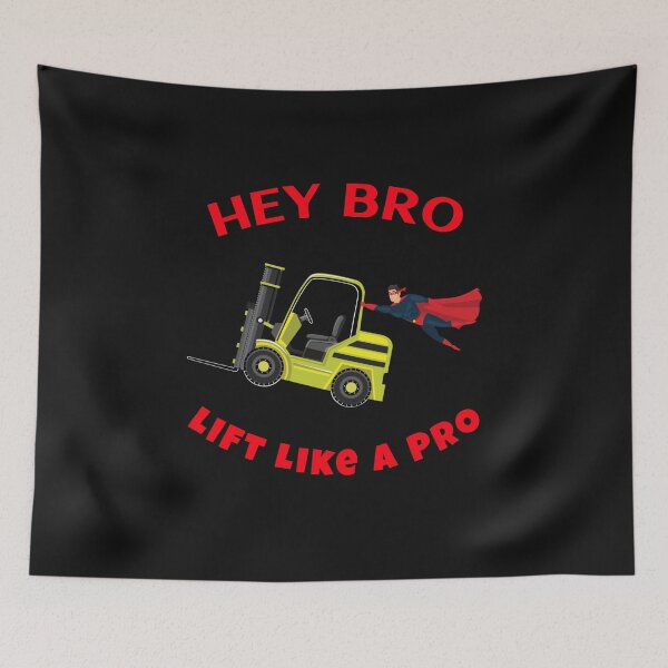 Item preview, Forklift Superhero Hey Bro Lift Like a Pro YR designed and sold by TeamsterLife.